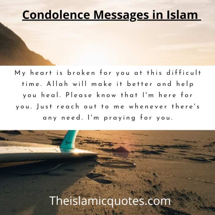 condolence message for muslim