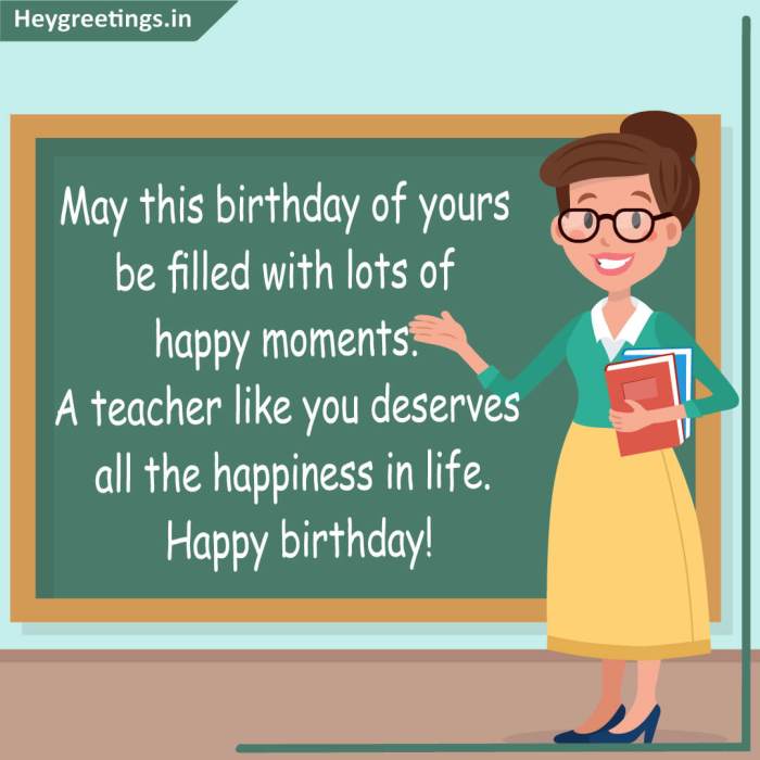 happy birthday messages teacher