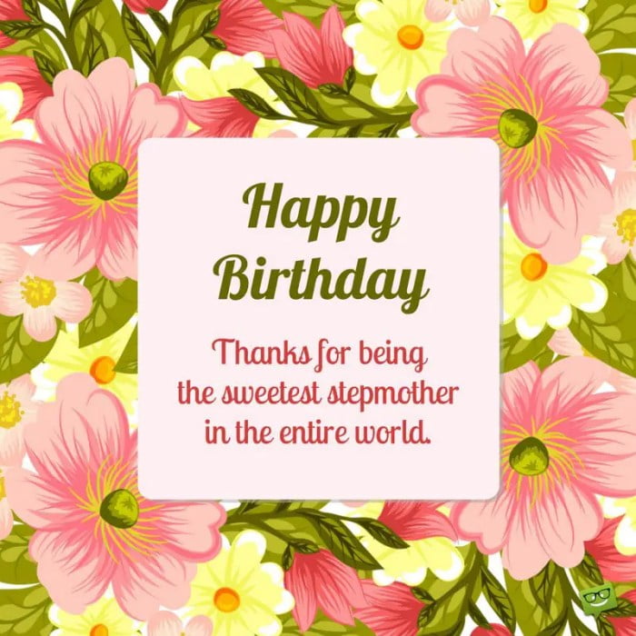 birthday stepmom happy wishes stepmother outstanding greatest