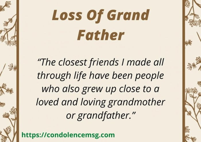 grandfather condolences condolence grandparents bless affection pray lord