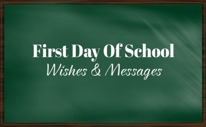 first day of school good wishes terbaru