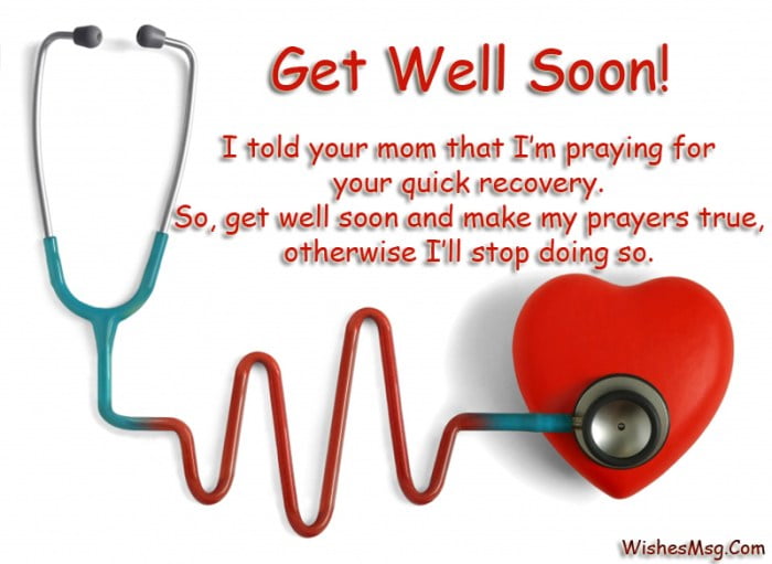 get well soon message funny