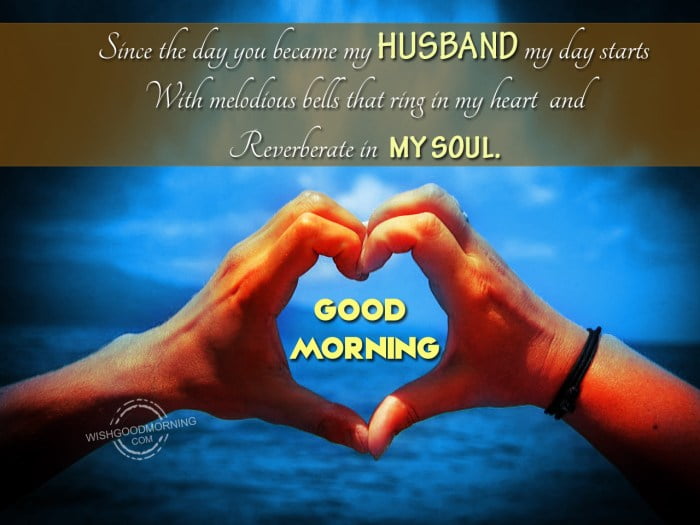 good day wishes for husband
