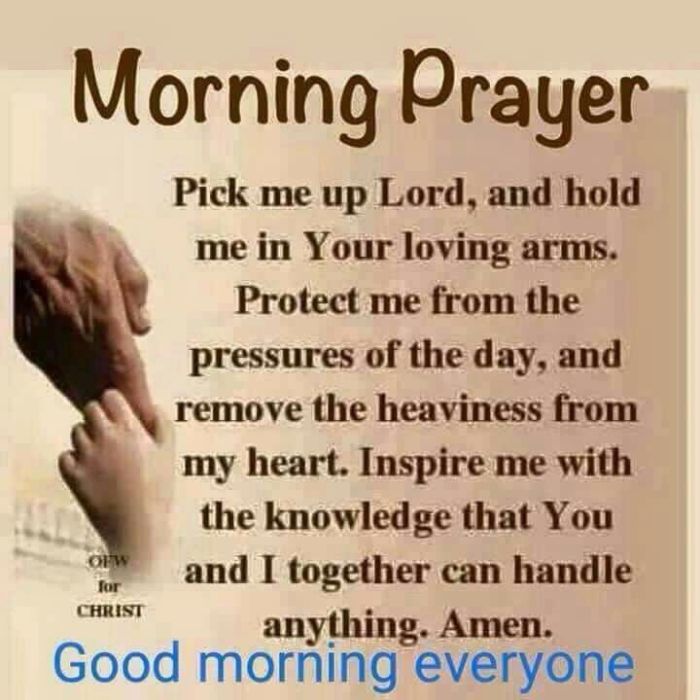 good morning and prayer message for him