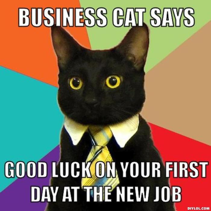 good luck wishes for first day at work