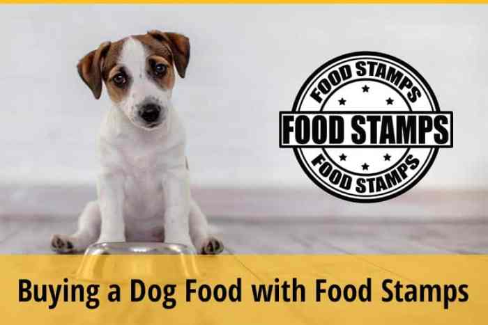 can u buy dog food with food stamps