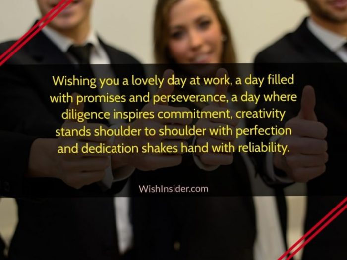 good day wishes for her at work