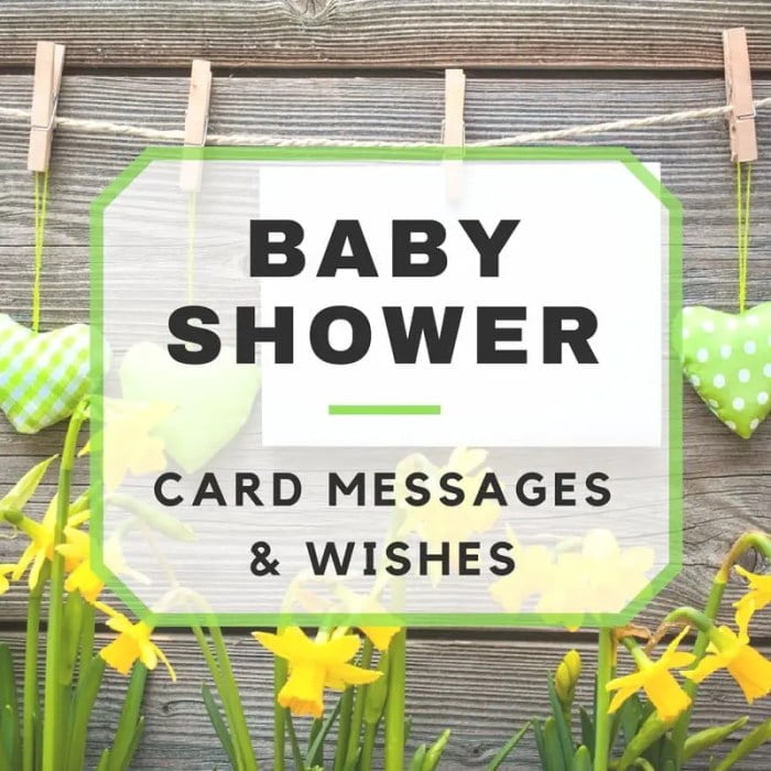 baby shower gift card message
