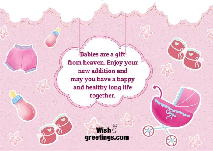 baby shower card message for friend terbaru
