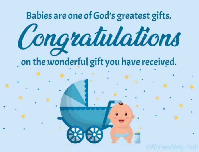 religious baby shower card messages