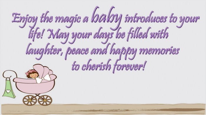 shower baby message card gift girl congratulations messages wishes cards sayings idea parents quotes warm gifts her sending pregnancy delivery