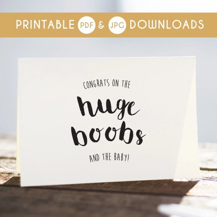 funny baby shower card messages