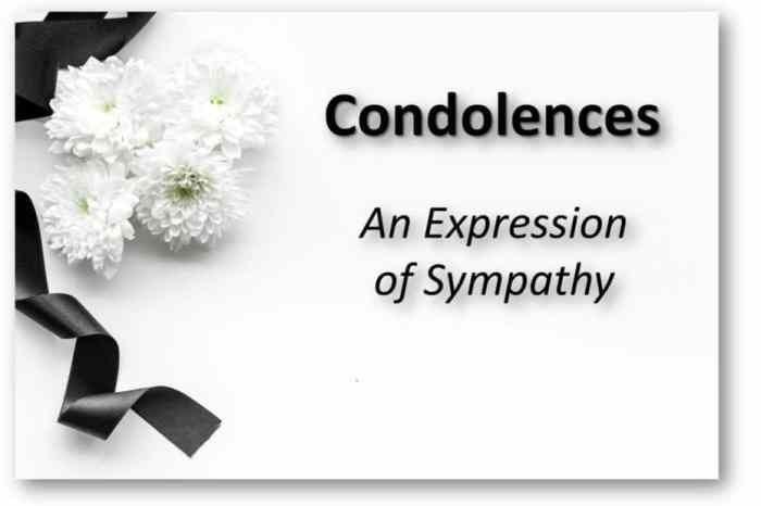 condolence sympathy heartfelt eventstodayz