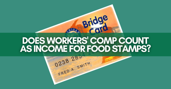 does workers comp count as income for food stamps