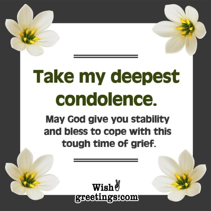 sympathetic condolence messages