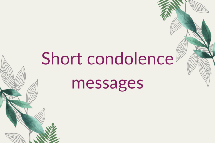 simple condolence messages terbaru